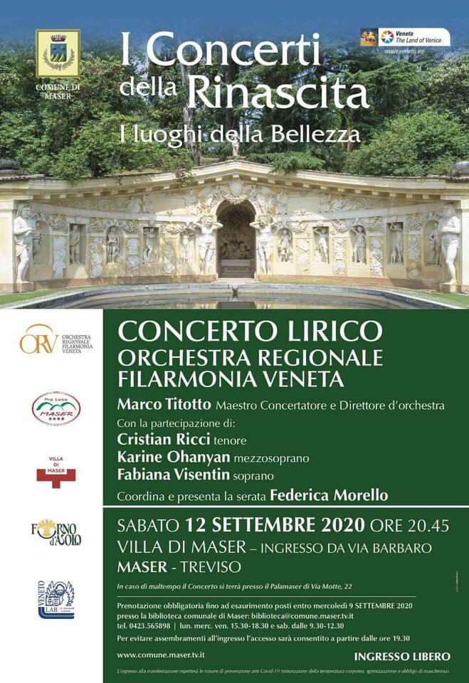 Locandina I concerti della Rinascita a Maser